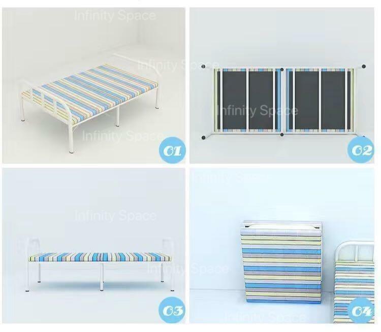 D6000S 銀白間摺疊床 摺床