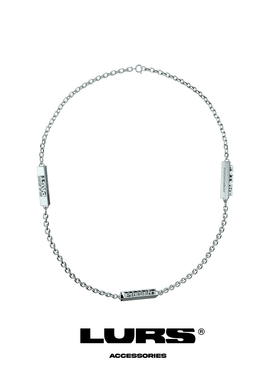 LURS 過去 現在 未來 三角柱 項鍊