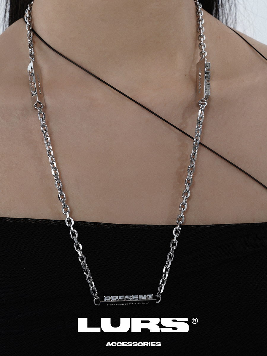 LURS 過去 現在 未來 三角柱 項鍊