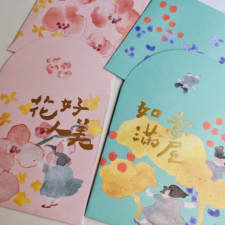 dodolulu 方形燙金祝福信封／紅包袋