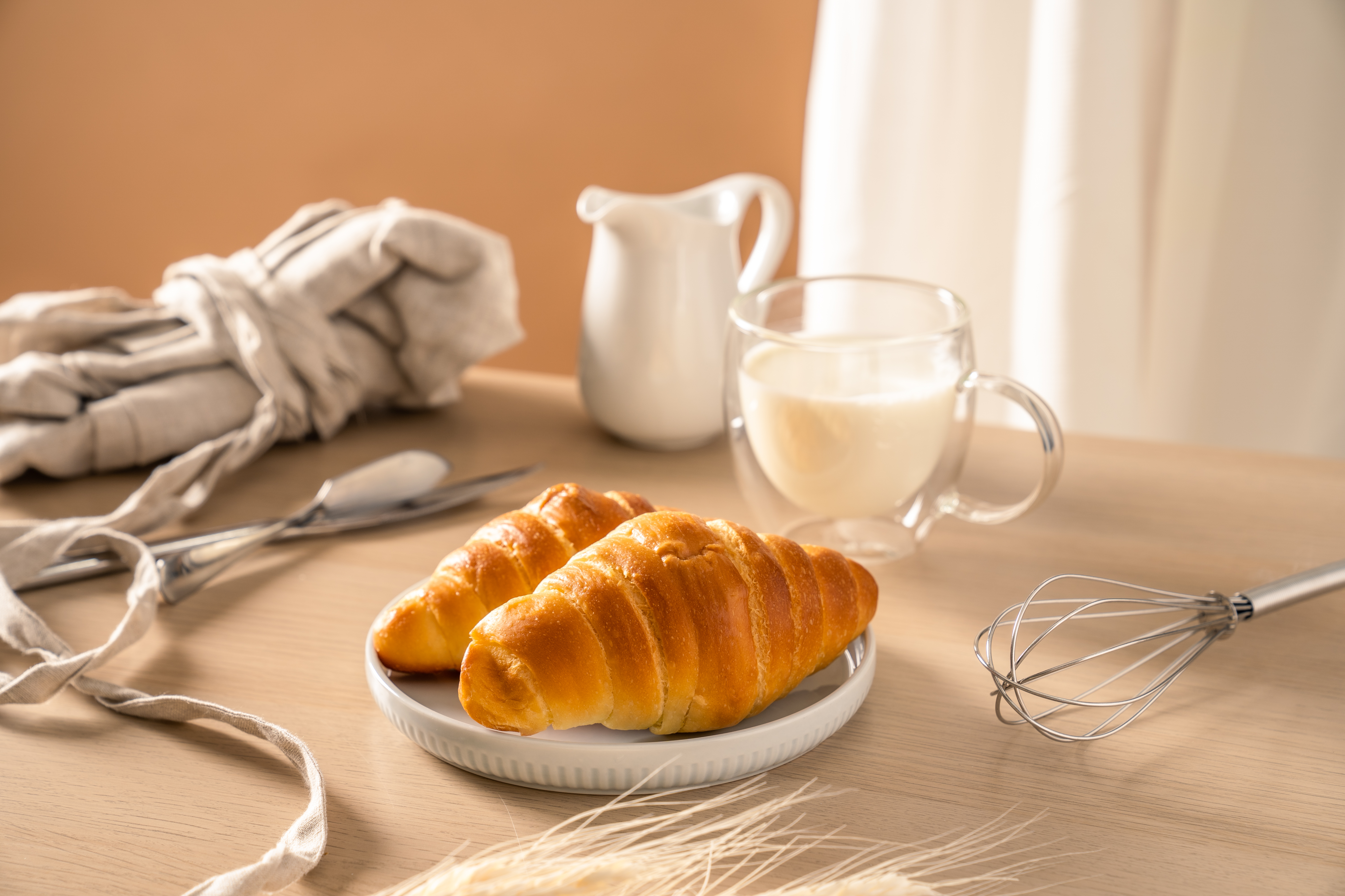 【小周食品】豆乳鹽可頌 | 5入/包 | 蛋奶素