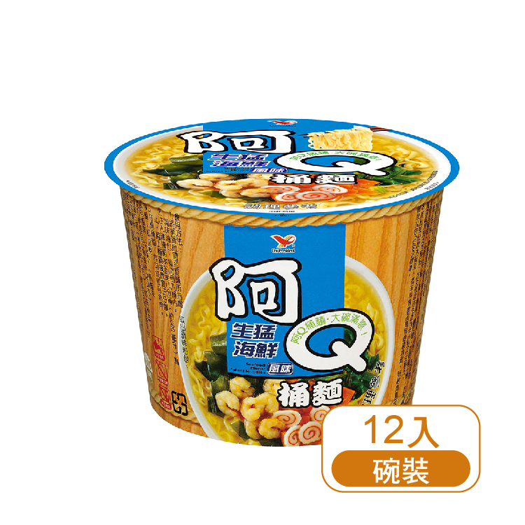 【統一】阿Q生猛海鮮 (12入/碗)