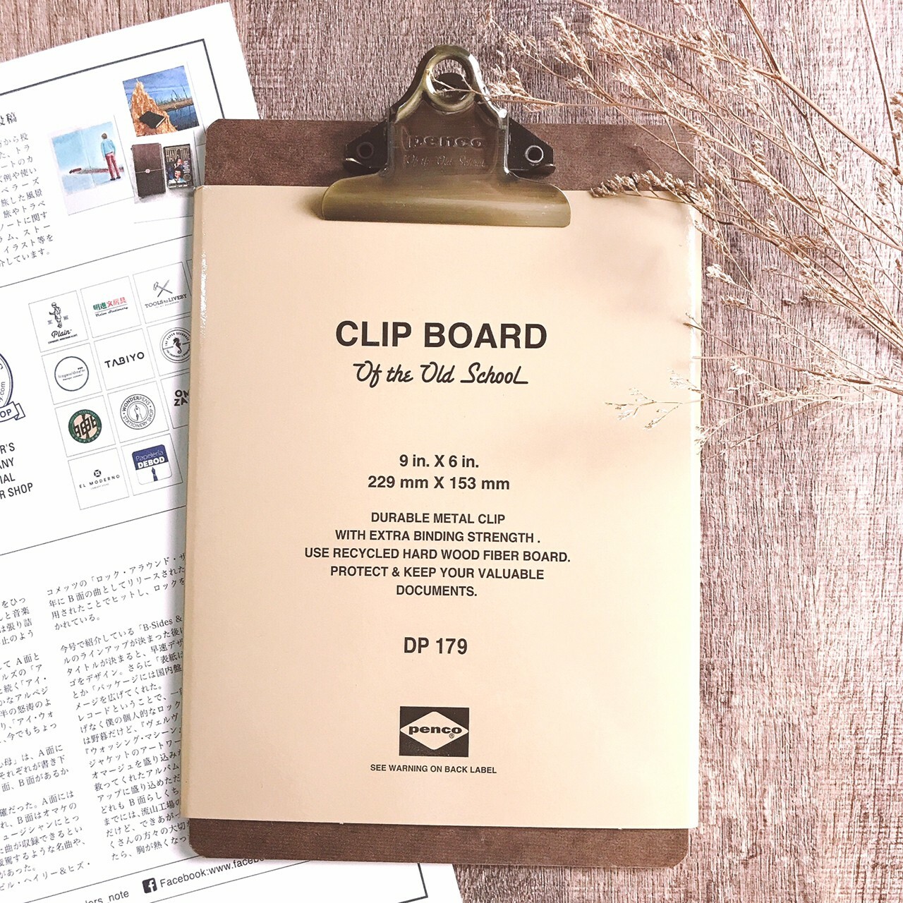 HIGHTIDE｜PENCO Clip Board 古銅色金屬板夾 A5/A4