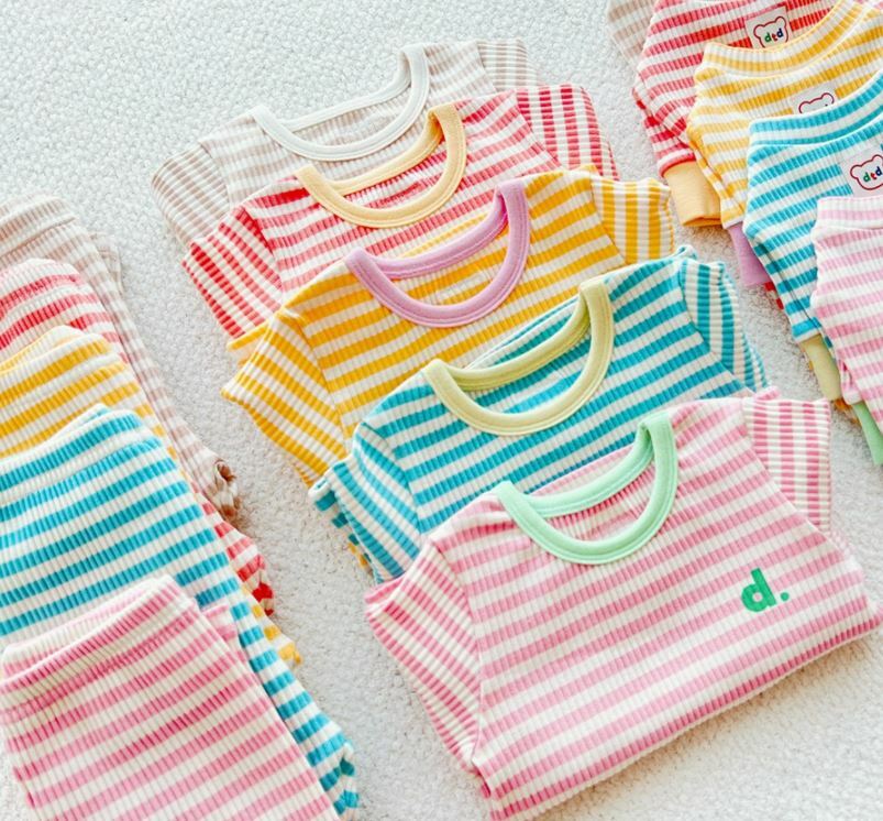 Dot to Dot 糖果色橫間家居服