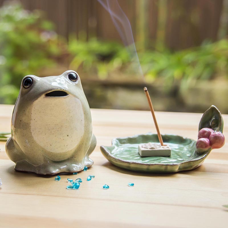 日本松榮堂 麗香爐 小青蛙