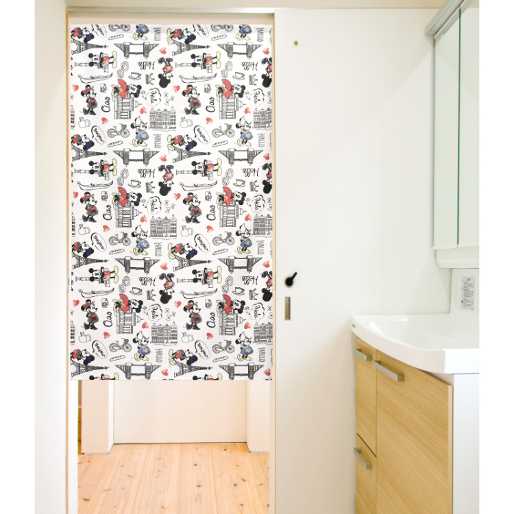 迪士尼米奇老鼠門簾 85 x 150 cm 去旅行吧 #CM22D-97185