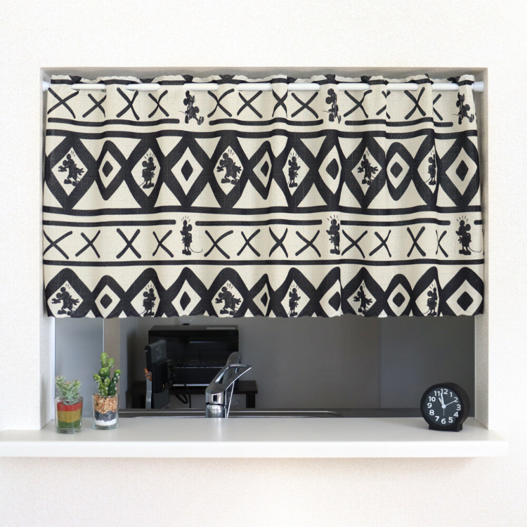 廸士尼米奇老鼠咖啡廳窗簾 120 x 45 cm 波西米亞風格 #CM22C-97191