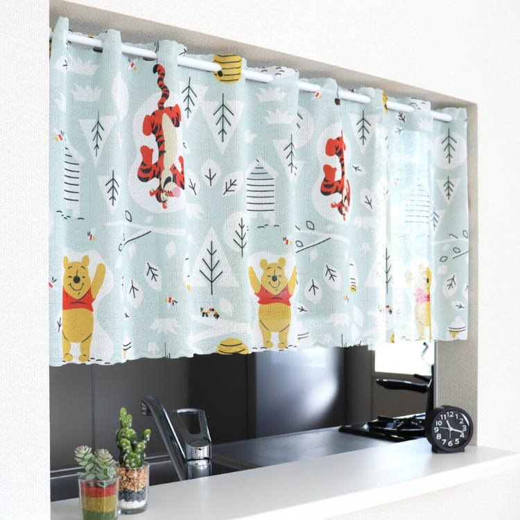 廸士尼小熊維尼咖啡廳窗簾 120 x 45 cm 享受陽光 #CM22C-97194