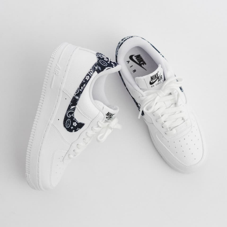 Nike Air Force 1 Low Paisley 變形蟲 黑勾 DH4406-101