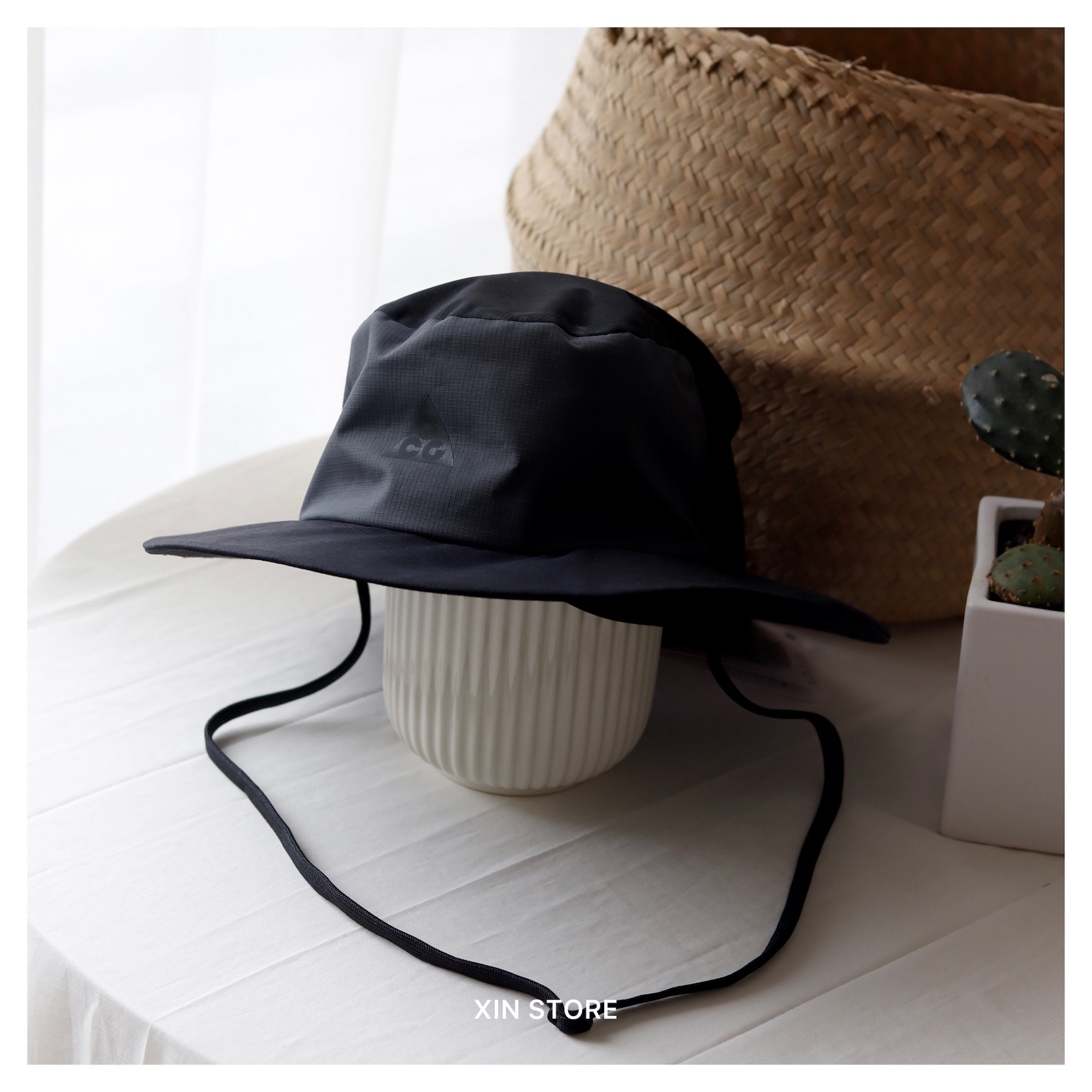 【現貨】Nike ACG Bucket Hat 束繩 防潑水 漁夫帽 登山帽 黑迷彩