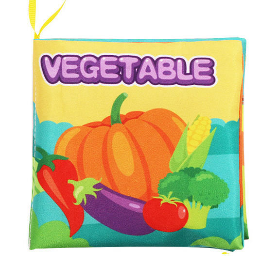 立體嬰兒布書可水洗兒童玩具 (蔬菜布書)