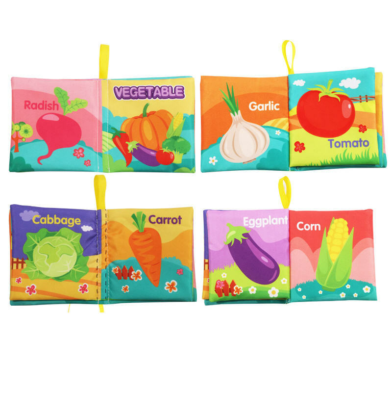 立體嬰兒布書可水洗兒童玩具 (蔬菜布書)