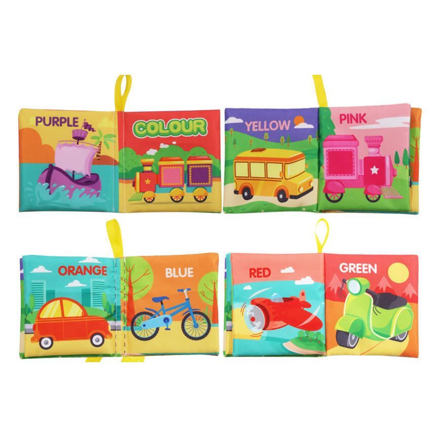 立體嬰兒布書可水洗兒童玩具 (顏色布書)