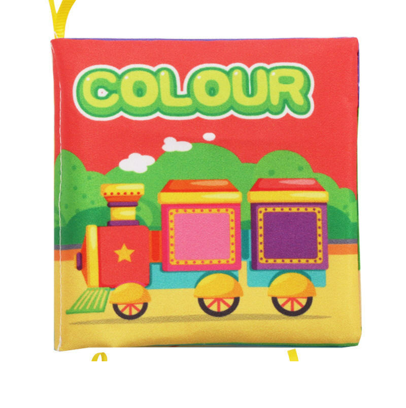 立體嬰兒布書可水洗兒童玩具 (顏色布書)