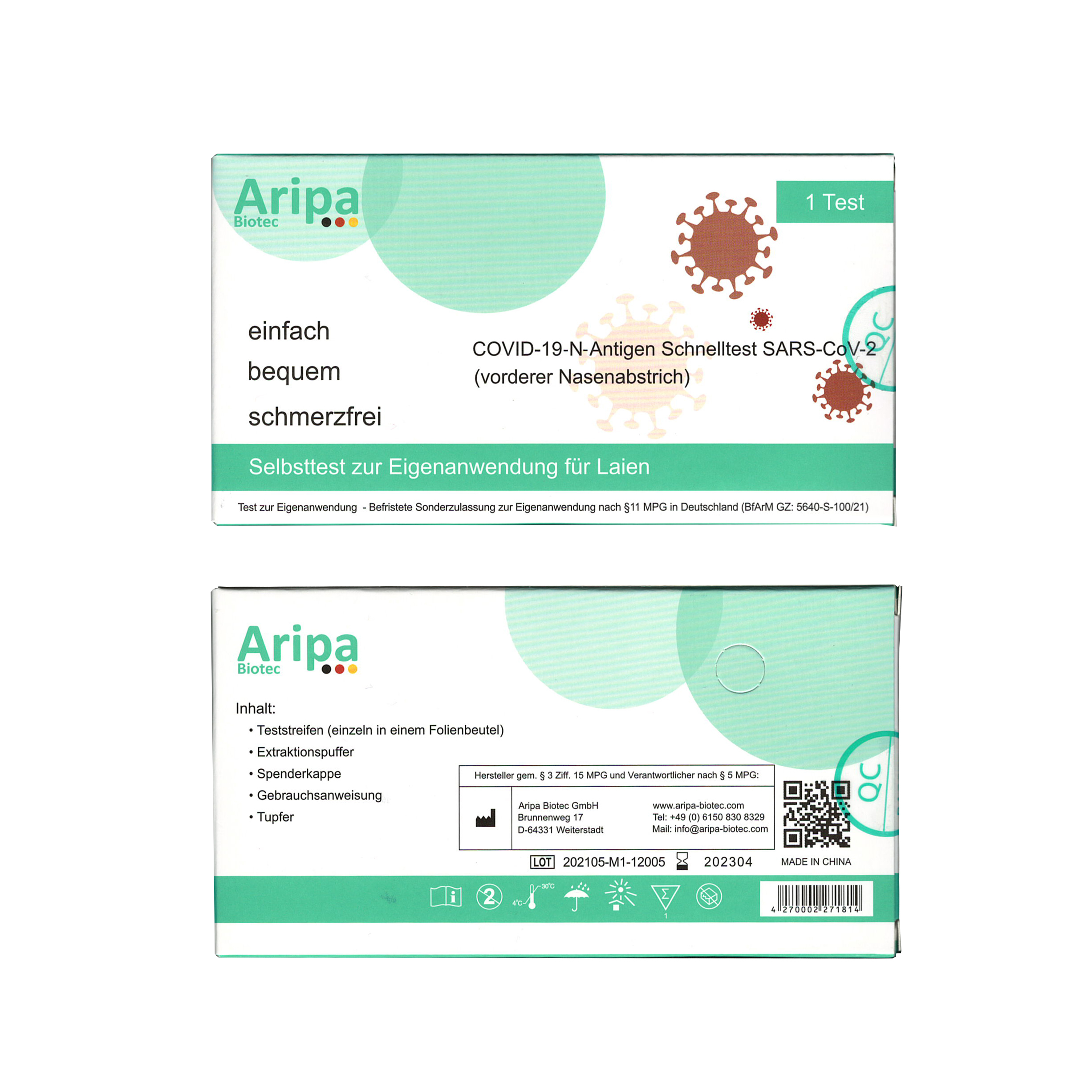 Aripa - 新型冠狀病毒檢測試劑盒 Omicron / Delta 適用