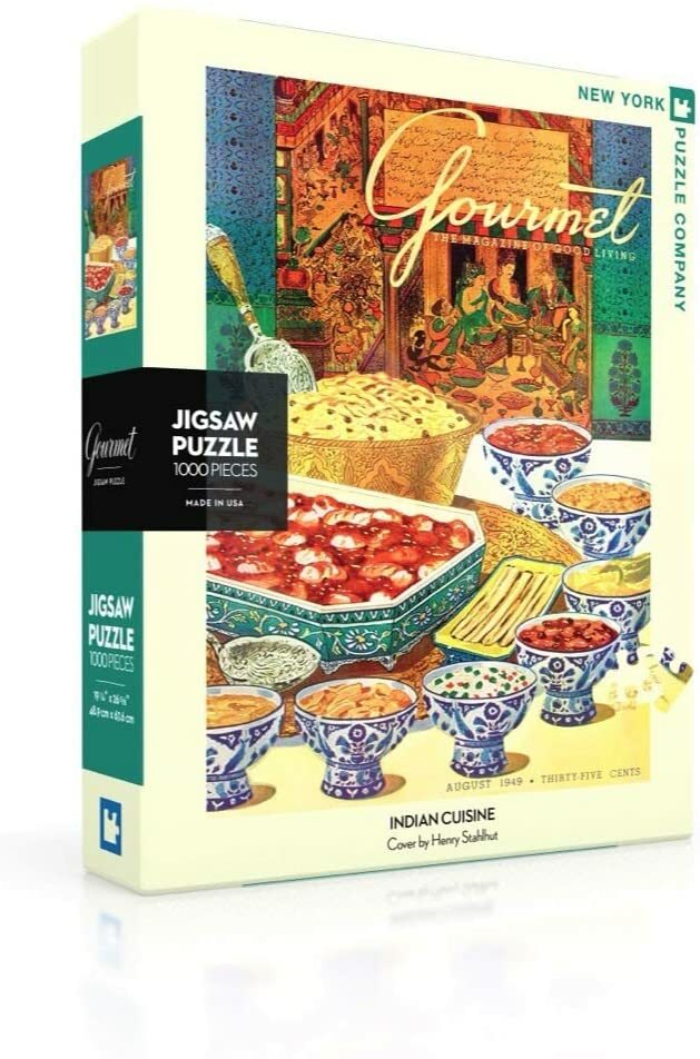 【NEW YORK PUZZLE COMPANY】美食家 印度菜1000片拼圖