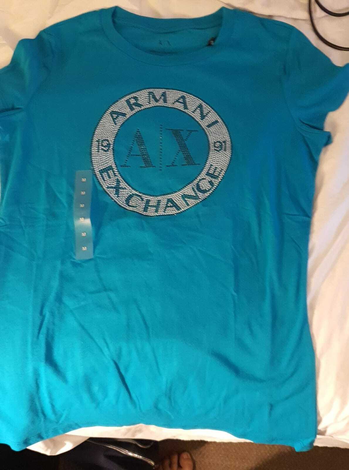 [U] ARMANI EXCHANGE TEE SHIRT,BLUE, 7VYTGB YJ5LZ-BLUE (UAX2)