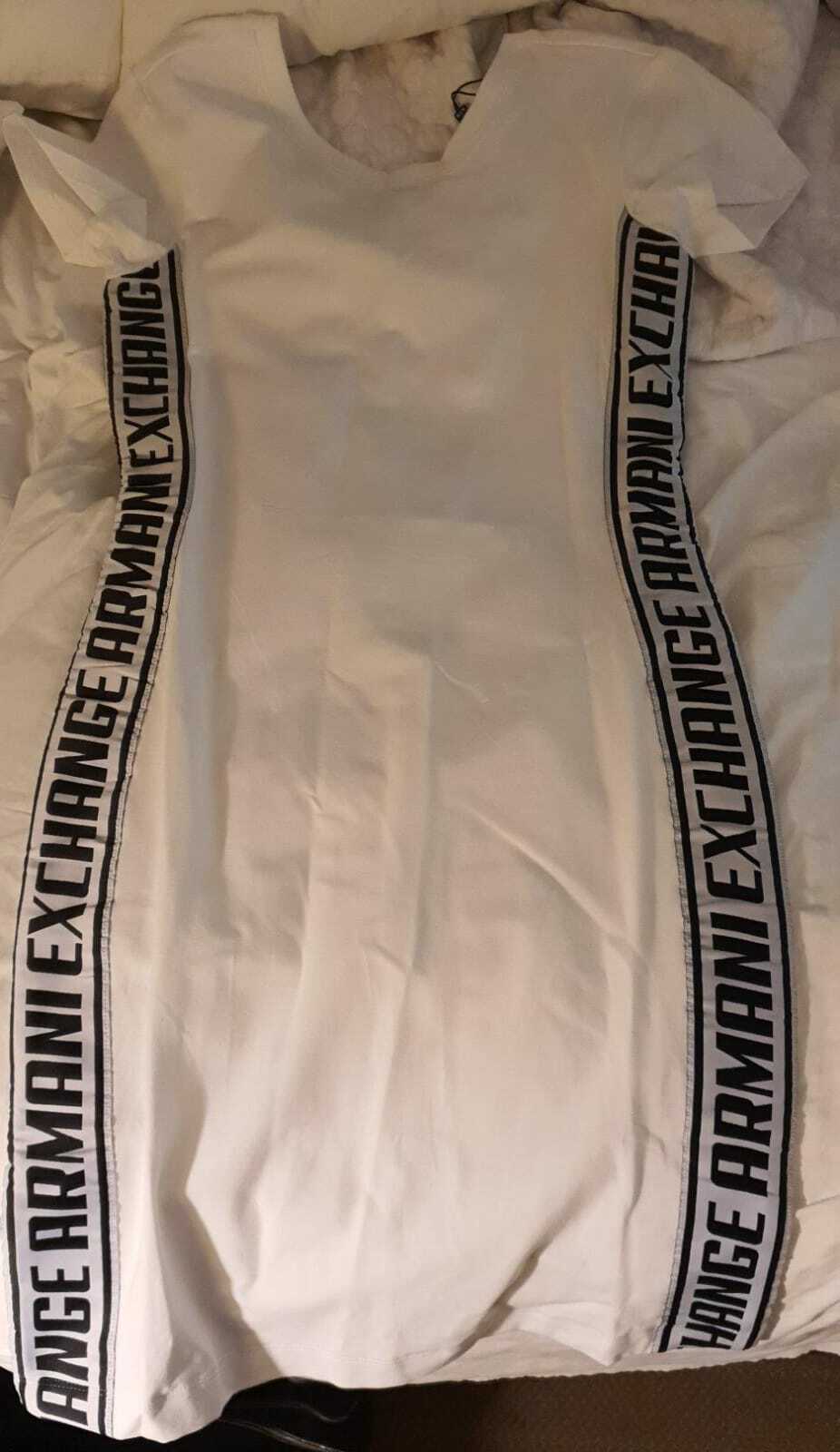 [U] ARMANI EXCHANGE DRESS,WHITE, 7VYABN YJ1ZZ-WHITE (UAX5)