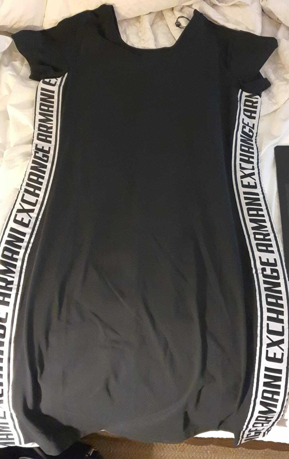 [U] ARMANI EXCHANGE DRESS,BLACK, 7VYABN YJ1ZZ-BLACK (UAX6)