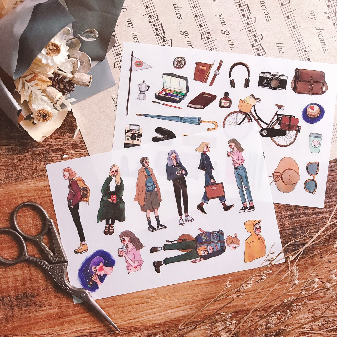 甜蜜生活｜遙遠的旅程 轉印貼紙