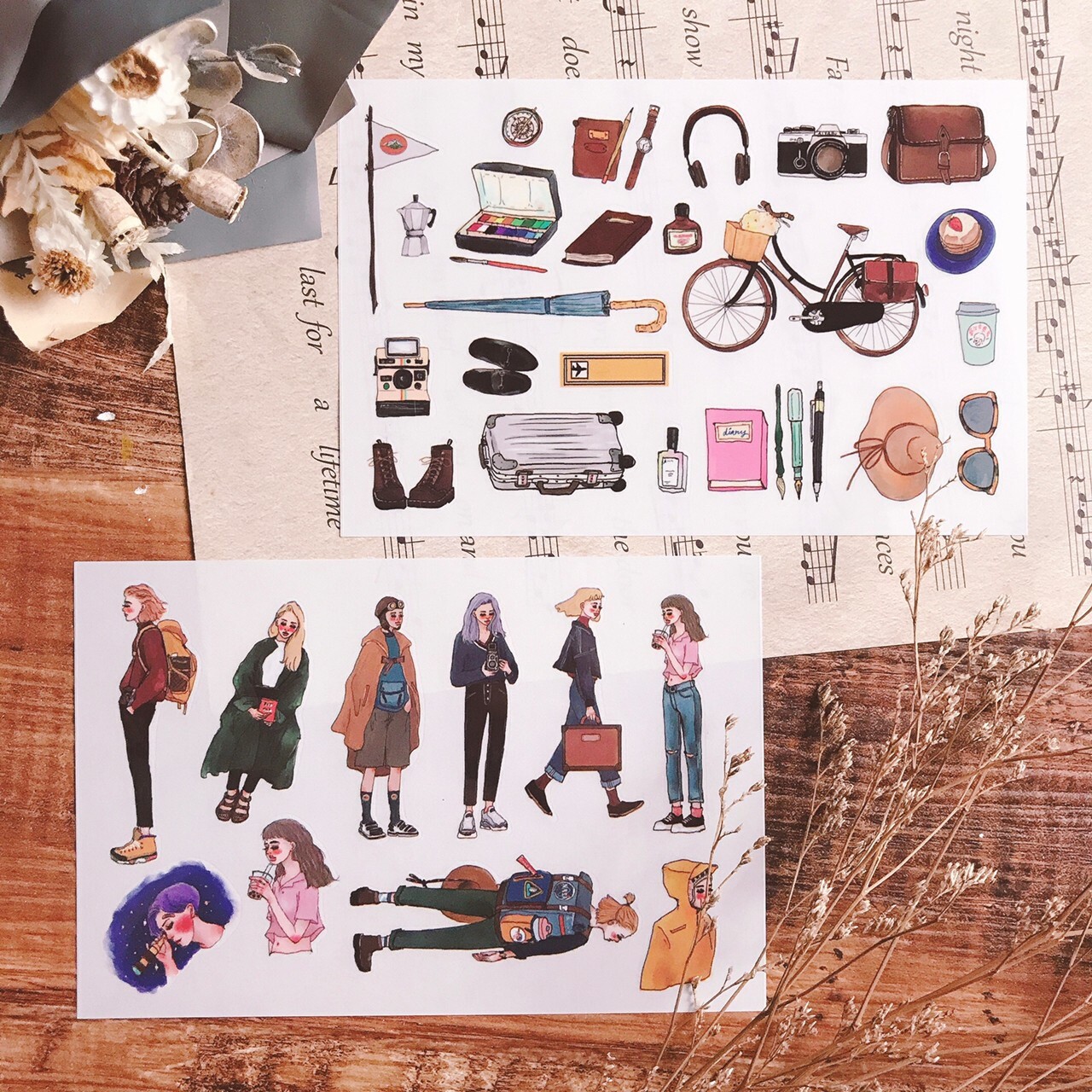 甜蜜生活｜遙遠的旅程 轉印貼紙