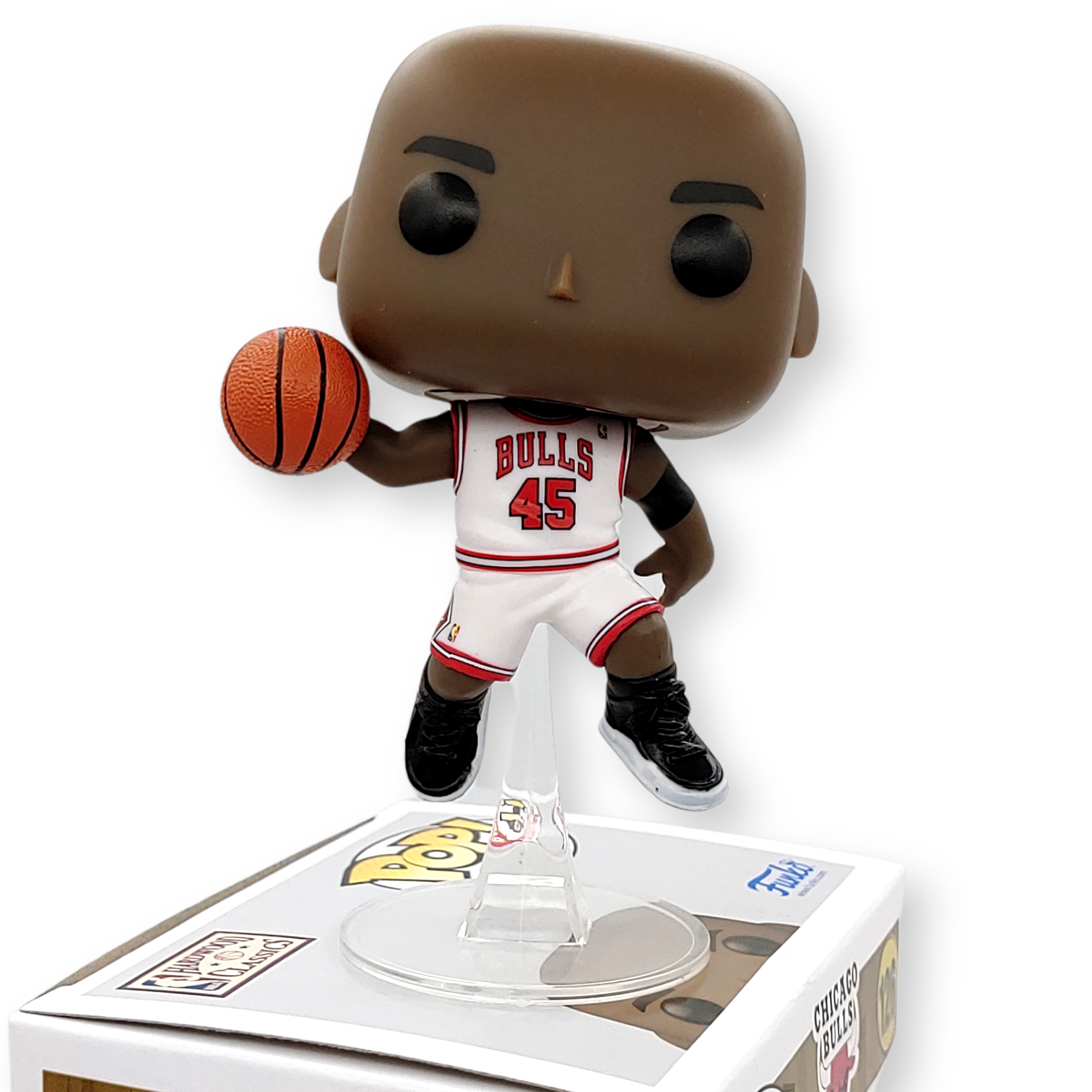 FUNKO POP<經典NBA>芝加哥公牛_米高.佐敦_45號(白衫1995)-No.126