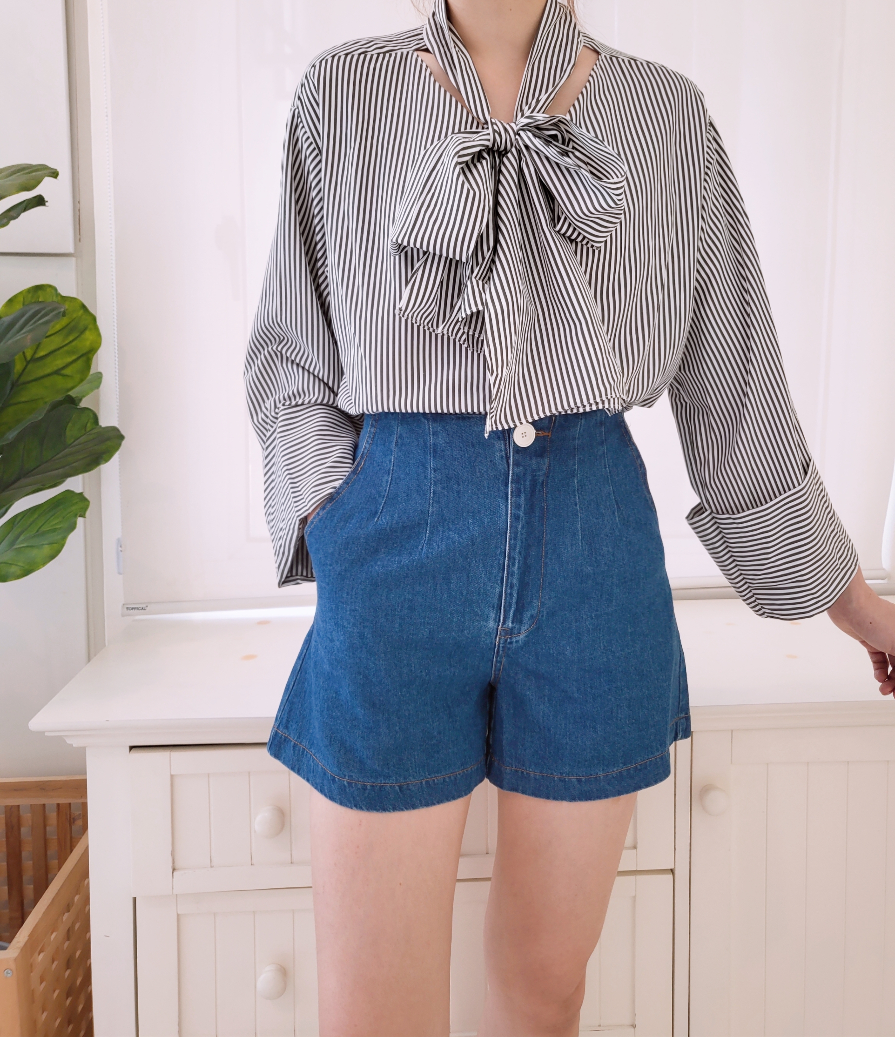 STRIPED SHIRT BLOUSE