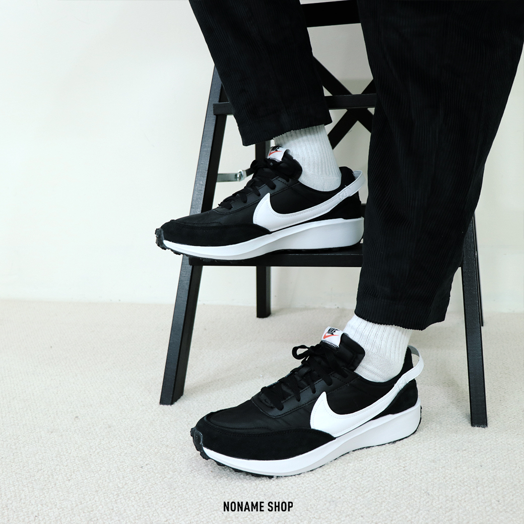 💥出清特價💥 NIKE WAFFLE Debut 解構 小Sacai  黑白