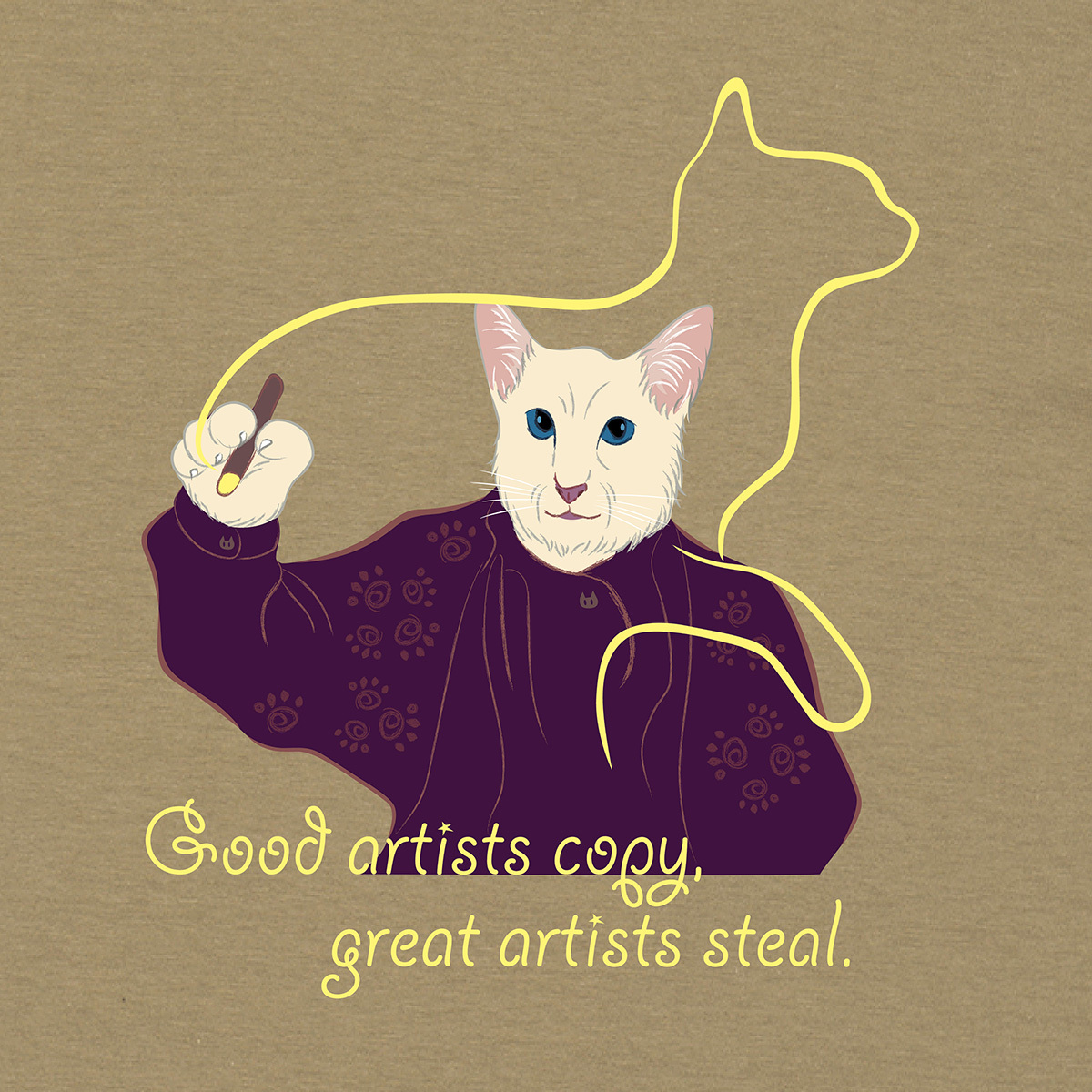 貓大師T恤 - 畢卡索