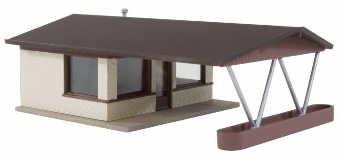 Walthers 933-3487 HO scale Vintage Motor Hotel with Office and Restaurant -- Kit