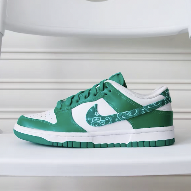 【APAIR】預購 NIKE DUNK LOW Paisley 白綠 腰果花 變形蟲 低筒休閒鞋 DH4401-102