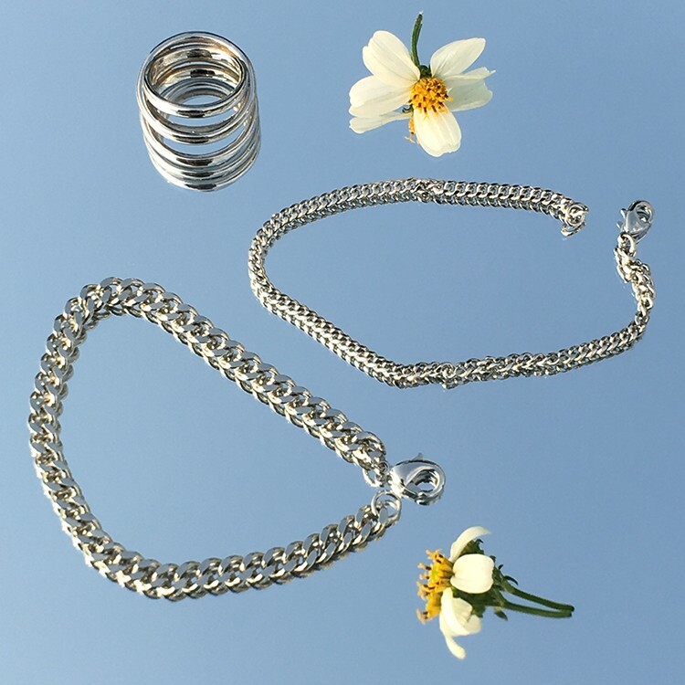 金屬鏈條手環組合