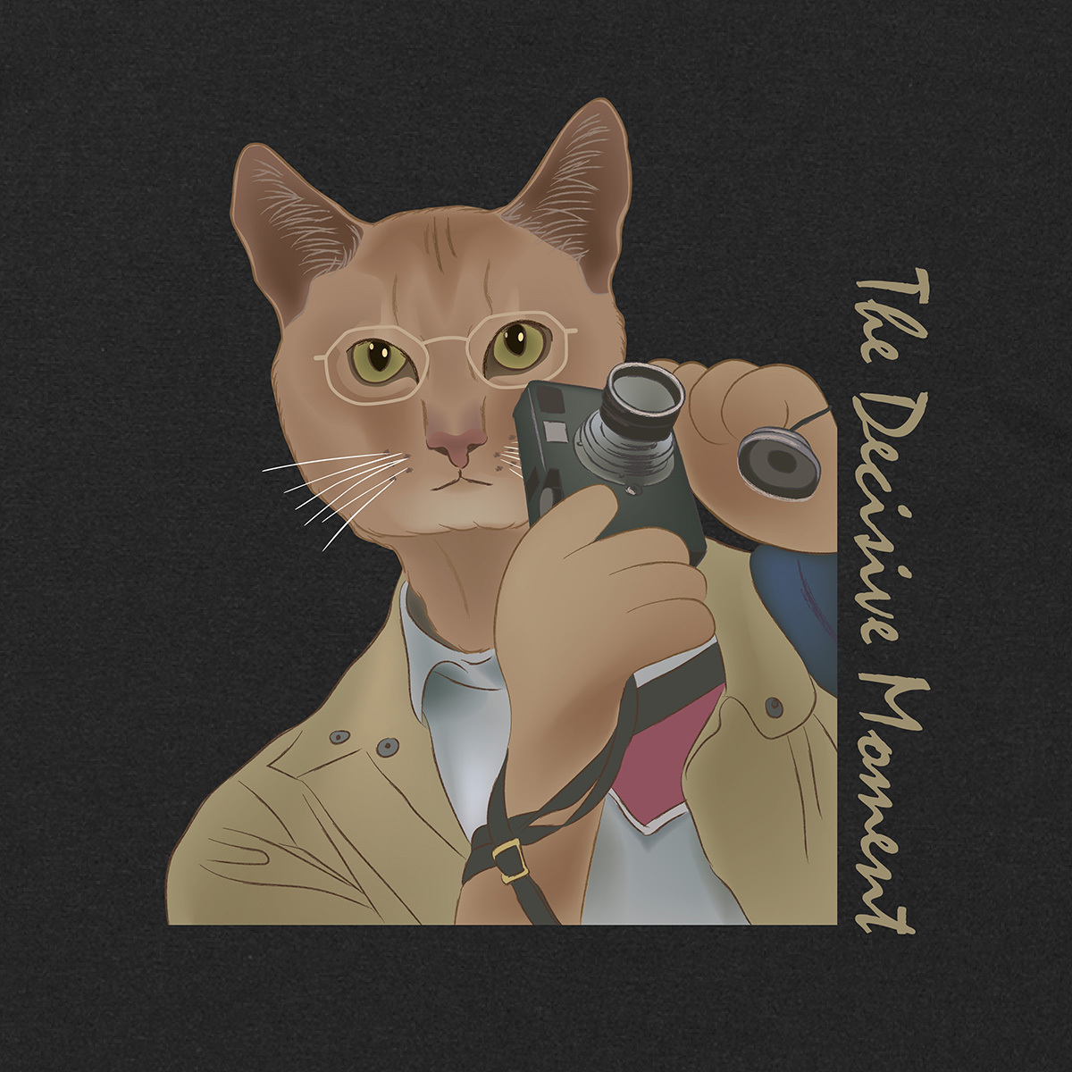 貓大師T恤 - 布列松