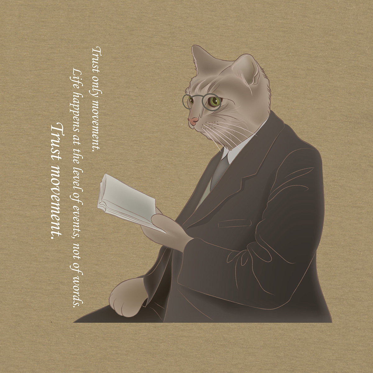 貓大師T恤 - 阿德勒