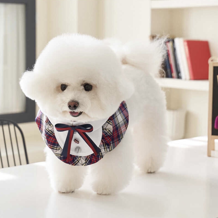 學院風-配件 脖圍、披風-紅格Red-It’s sunny outside