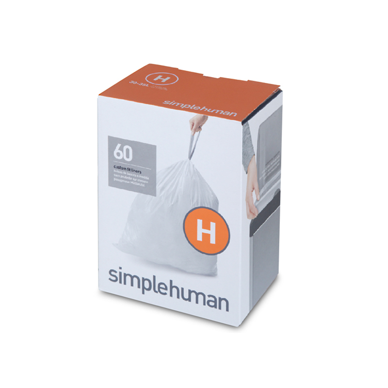 美國品牌SIMPLEHUMAN 3x20個裝 30-35L塑膠垃圾袋 Code H -CW0258