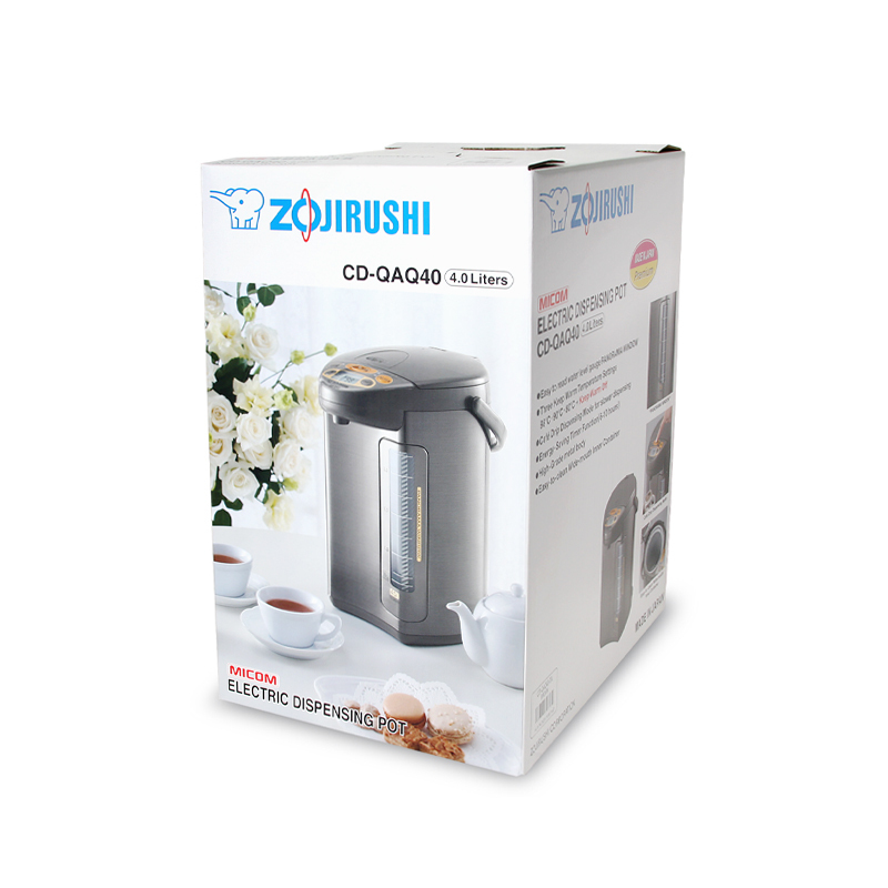 象印日本製 4L 220V 微電腦電熱水瓶【香港行貨 一年保用】 -CD-QAQ40-TA