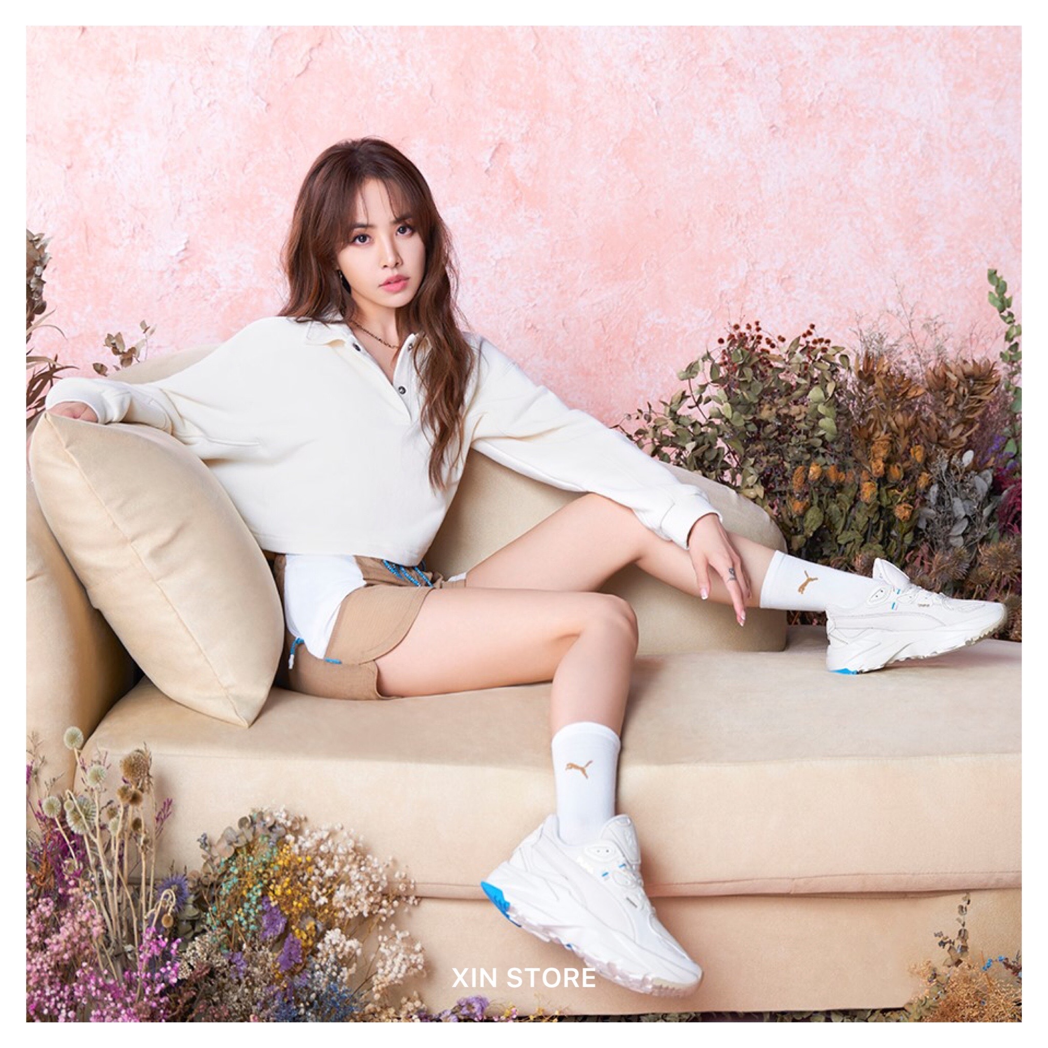 【現貨】Puma Infuse 短風褲 短褲 Jolin 蔡依林同款 拿鐵咖啡 黑