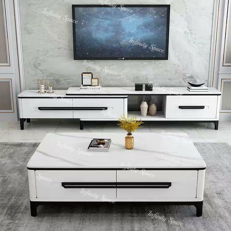 D3150 岩板伸縮電視地櫃 茶几組合 🌟包送裝🌟