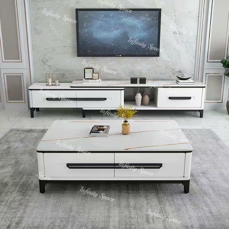 D3150 岩板伸縮電視地櫃 茶几組合 🌟包送裝🌟