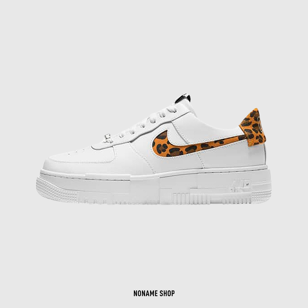 💥出清特價💥 NIKE Air Force 1 AF1 Pixel  豹紋 解構 像素 小白鞋 (女款)