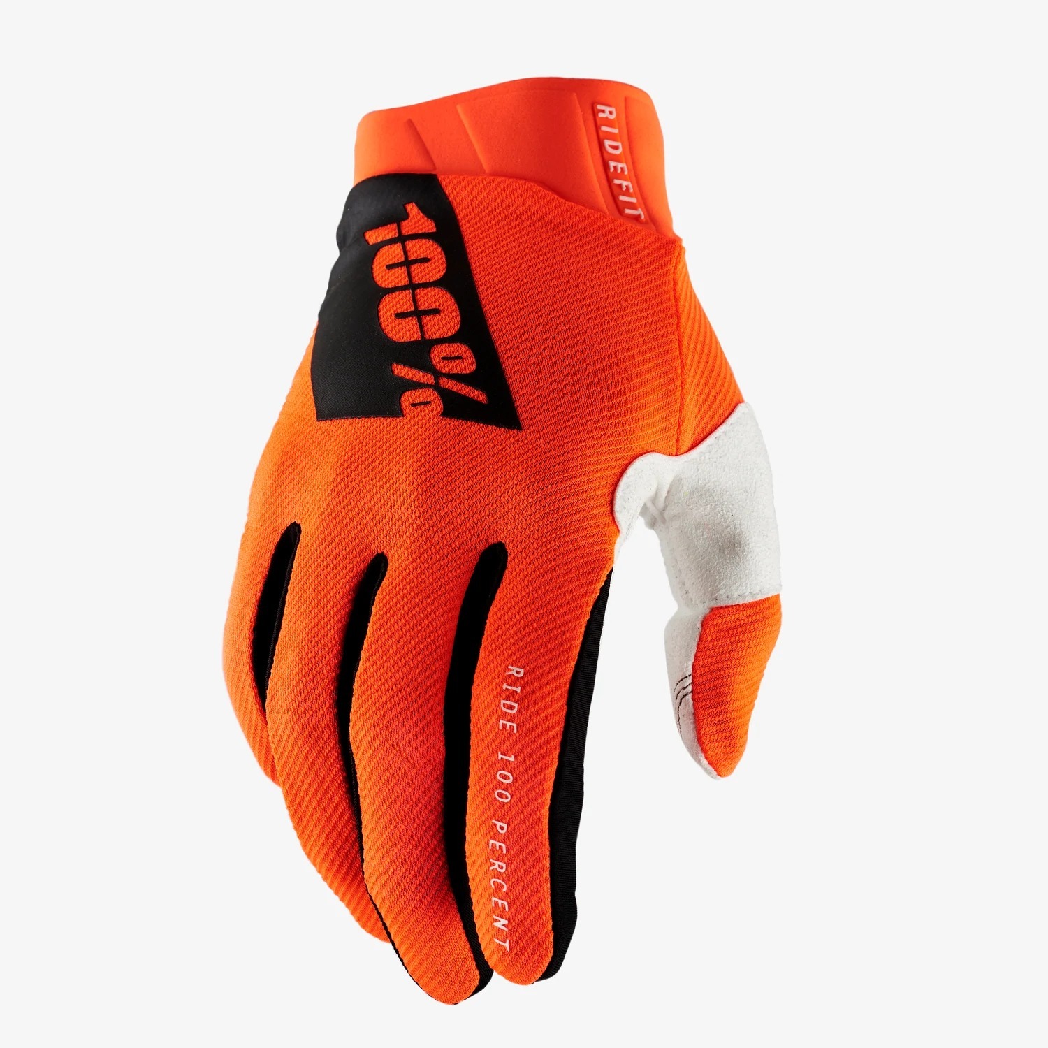 RIDE 100% RIDEFIT FLUO ORANGE 螢光橘 越野 布手套