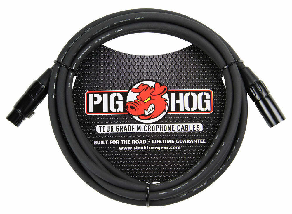 PIG HOG 麥克風線 XLR公母 OFC無氧銅 線徑8mm｜PHM10(10呎) / PHM15(15呎) / PHM20(20呎)