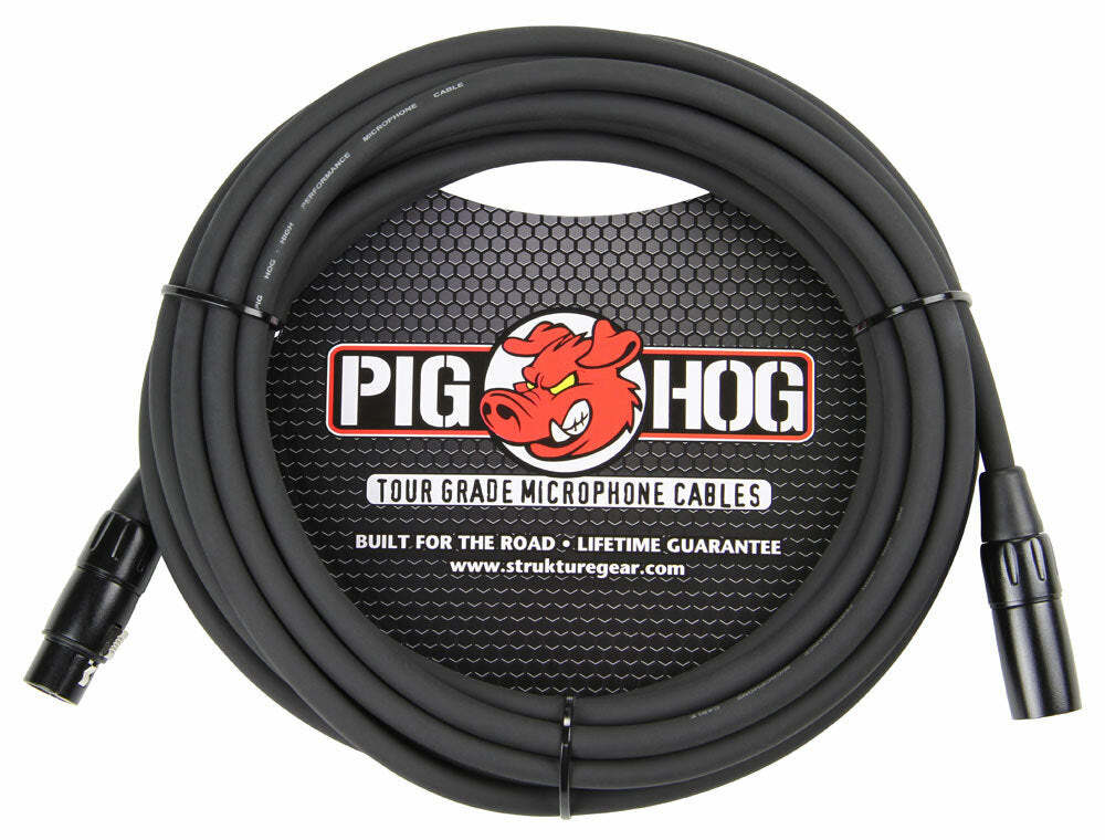 PIG HOG 麥克風線 XLR公母 OFC無氧銅 線徑8mm｜PHM10(10呎) PIG HOG 麥克風線 XLR公母 OFC無氧銅 線徑8mm｜PHM10(10呎) / PHM15(15呎) / PHM20(20呎) 第 3 張圖片｜三峽麥克風