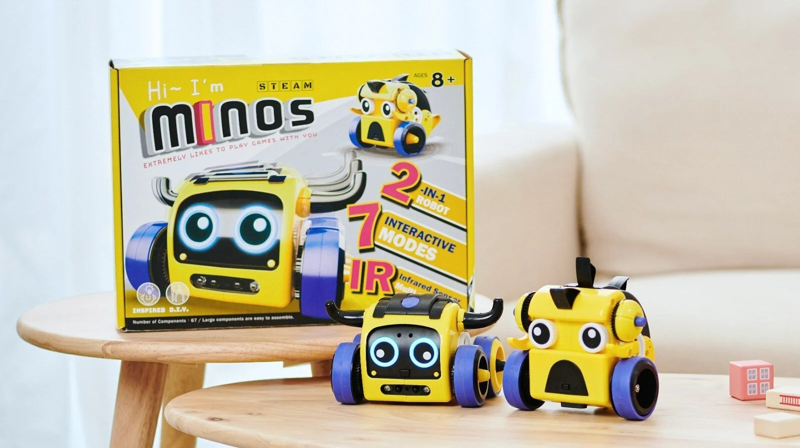 MINOS 智趣STEAM互動機器人｜為低年級孩子設計｜學習 x 玩樂 x 實作｜台灣品牌 台灣製造