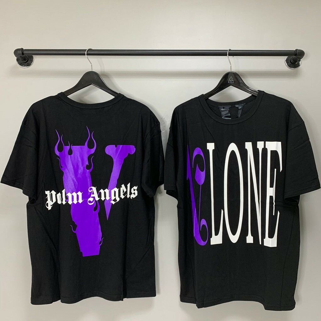 VLONE X PALMANGELS 聯名 限定款 火焰 大V 短袖 短TEE