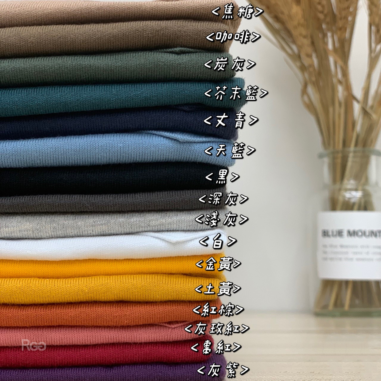 推薦款 台灣製純棉素面口袋短T