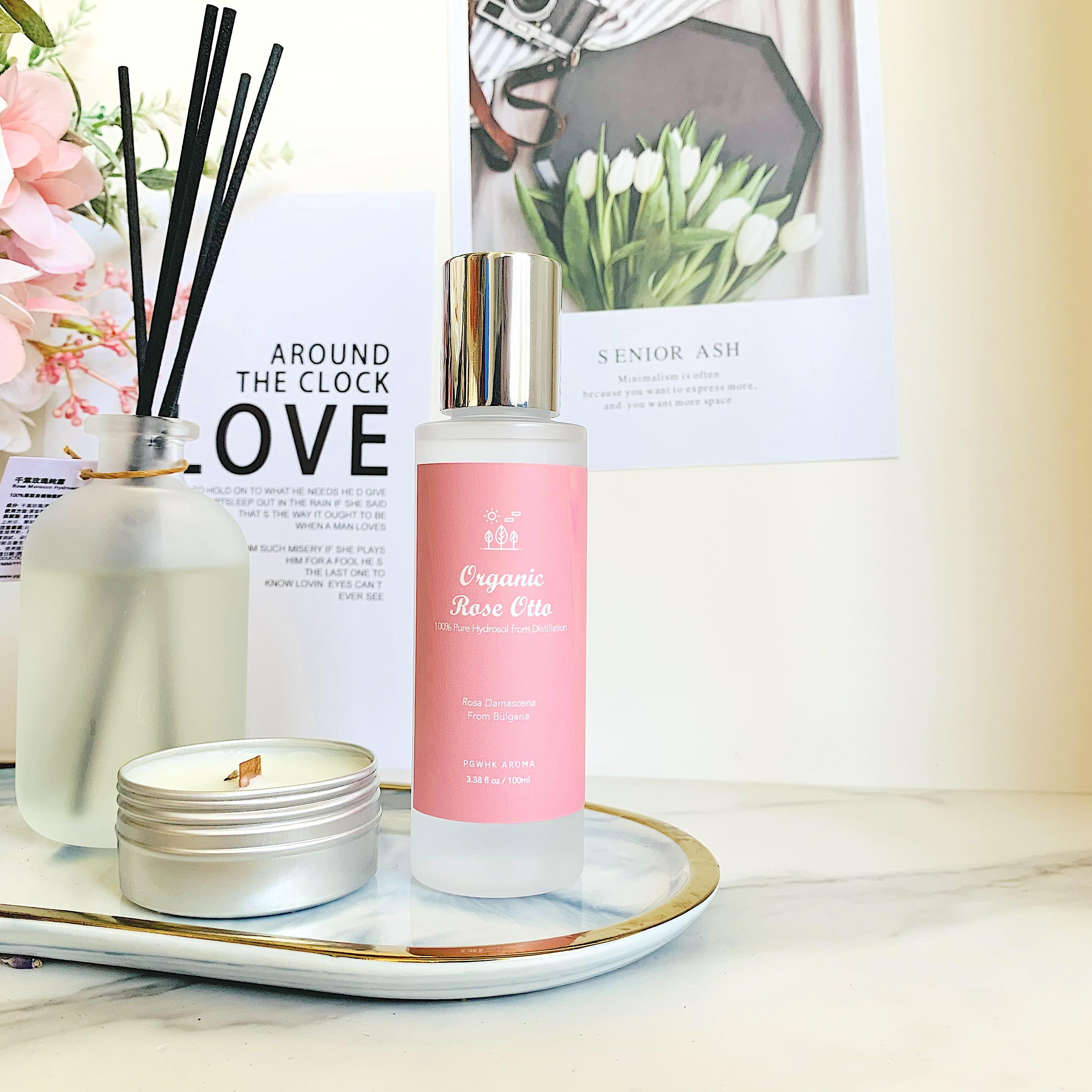 「預訂產品」有機大馬士革玫瑰純露(玫瑰花水) 100ml