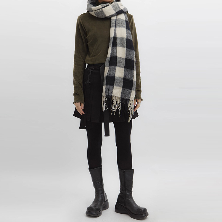 格紋圍巾