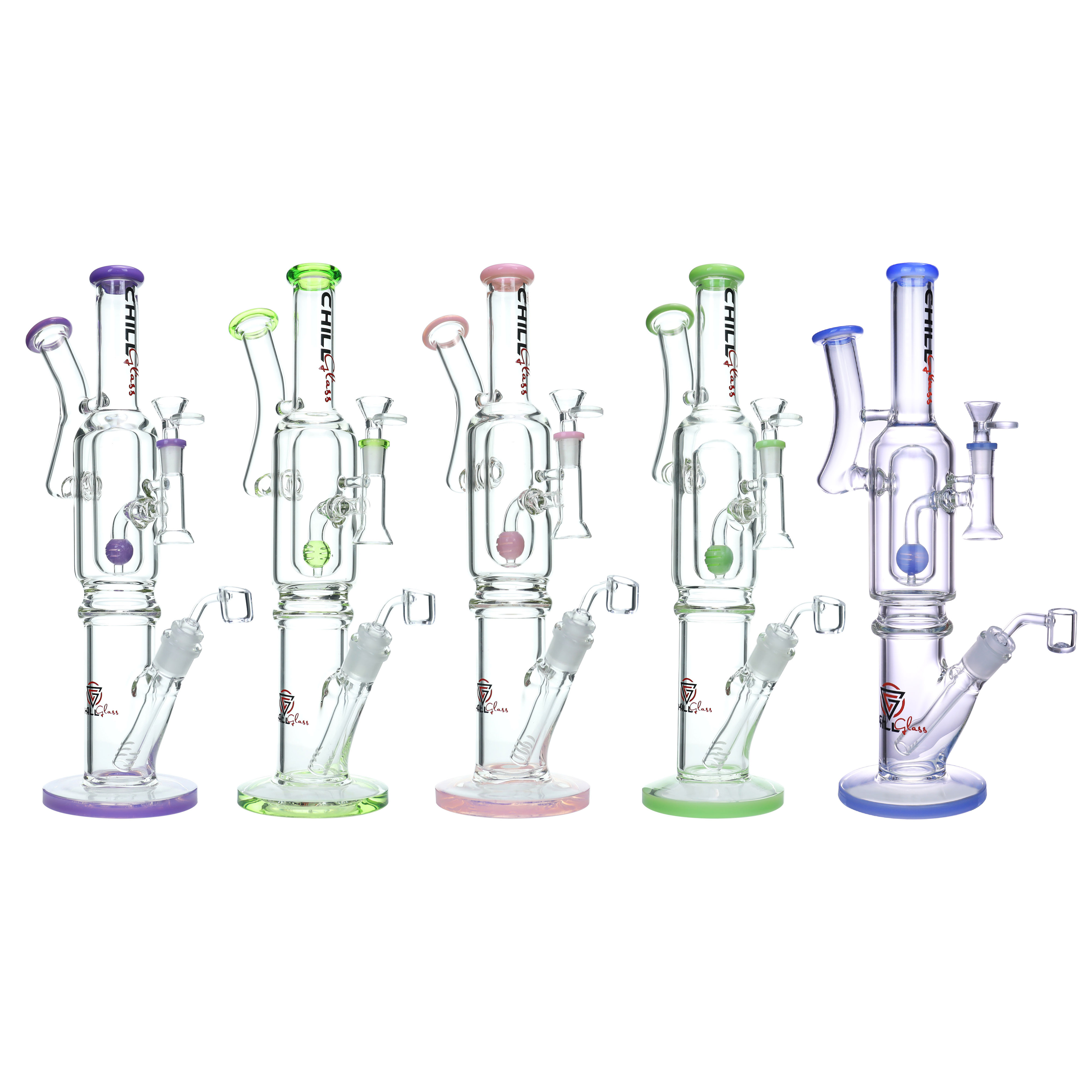 Chill Glass - JLA-27 Glass Bong 玻璃水煙壺（40cm）